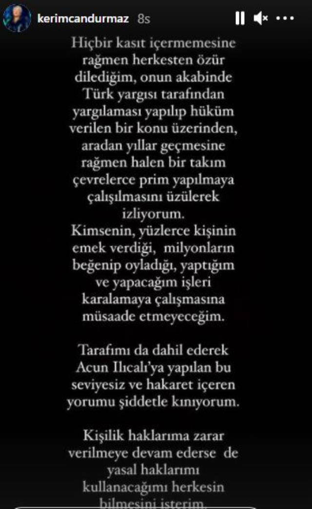 Kerimcan Durmaz'dan Erkan Petekkaya'ya yanıt