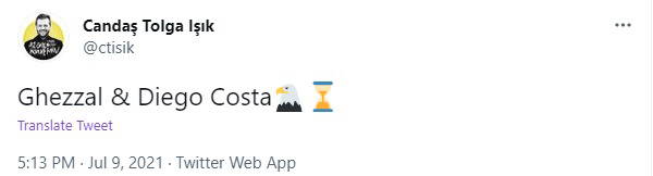 Beşiktaşlı gazeteciden taraftarlara kötü haber: Costa zor, Ghezzal'da yarış var!