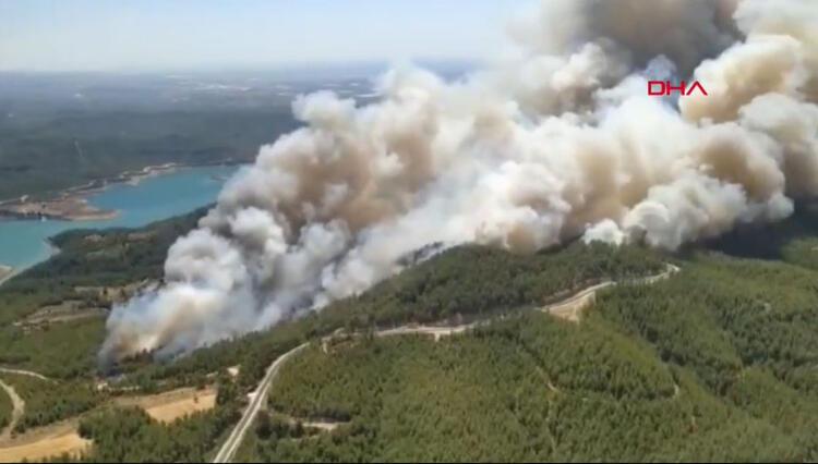 Antalya'dan korkunç görüntüler! Birçok noktada yangın var