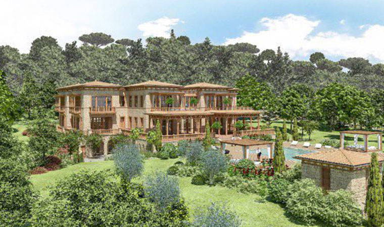 Erdoğan'ın 'Yazlık Sarayı'nın görselleri paylaşıldı