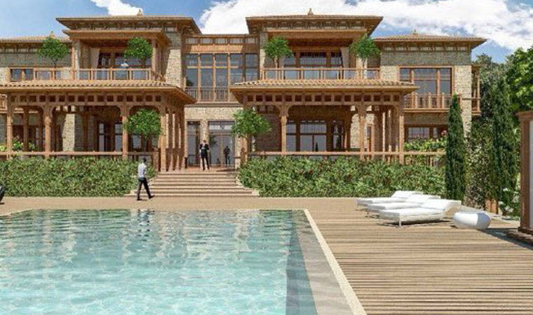 Erdoğan'ın 'Yazlık Sarayı'nın görselleri paylaşıldı