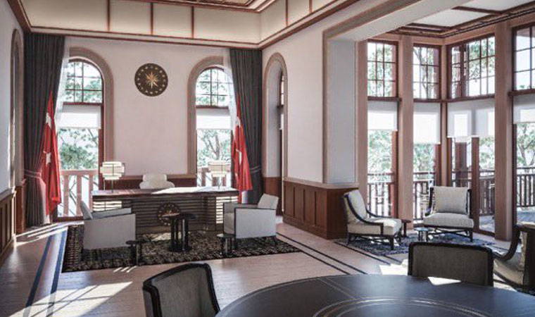 Erdoğan'ın 'Yazlık Sarayı'nın görselleri paylaşıldı