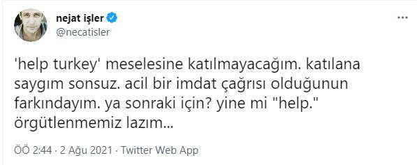 Sanatçılardan yardım çağrısı: #HelpTurkey