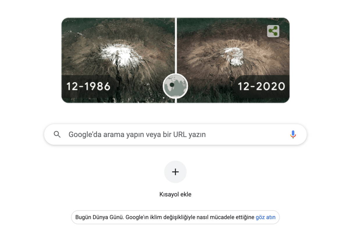 Google'dan 22 Nisan Dünya Günü'nde farkındalık çalışması