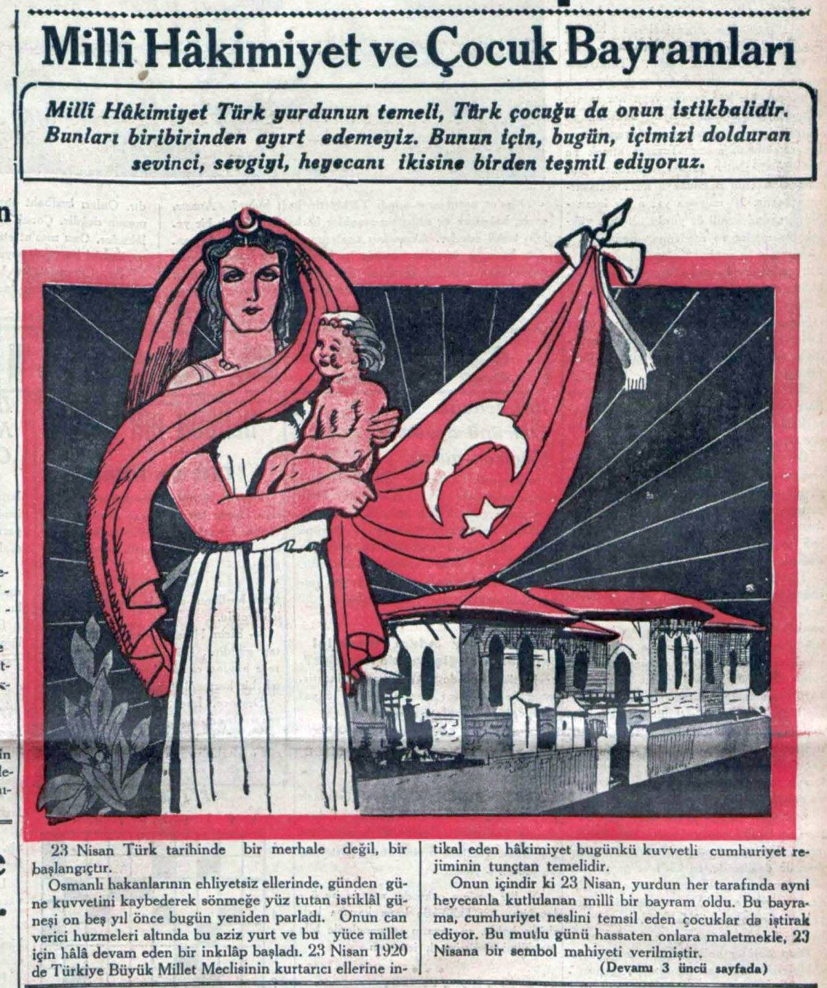 Yıllar boyunca gazete sayfalarına yansıyan 23 Nisan kutlamaları