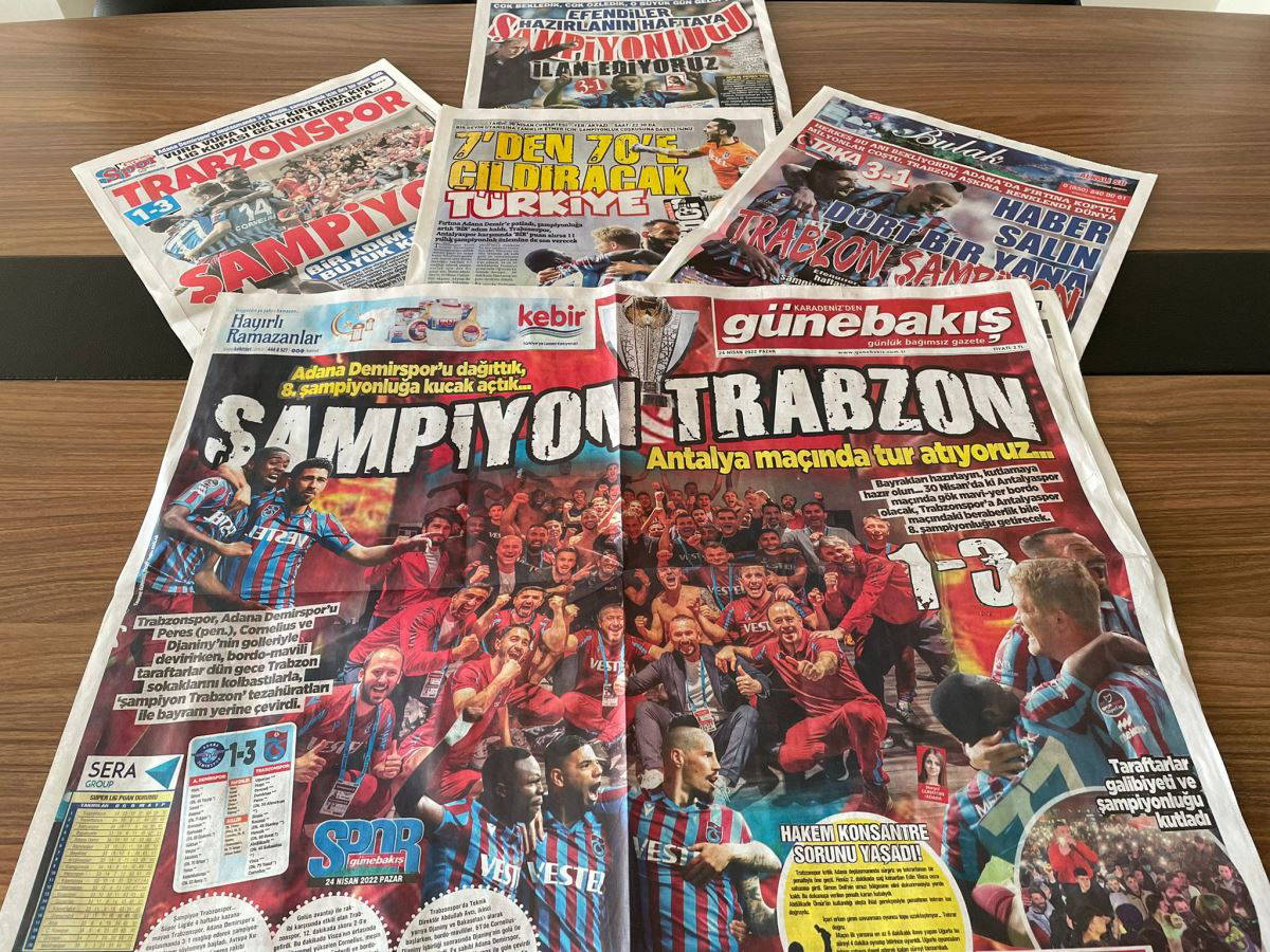 Trabzon yerel basında Adana Demirspor galibiyetinin yankıları