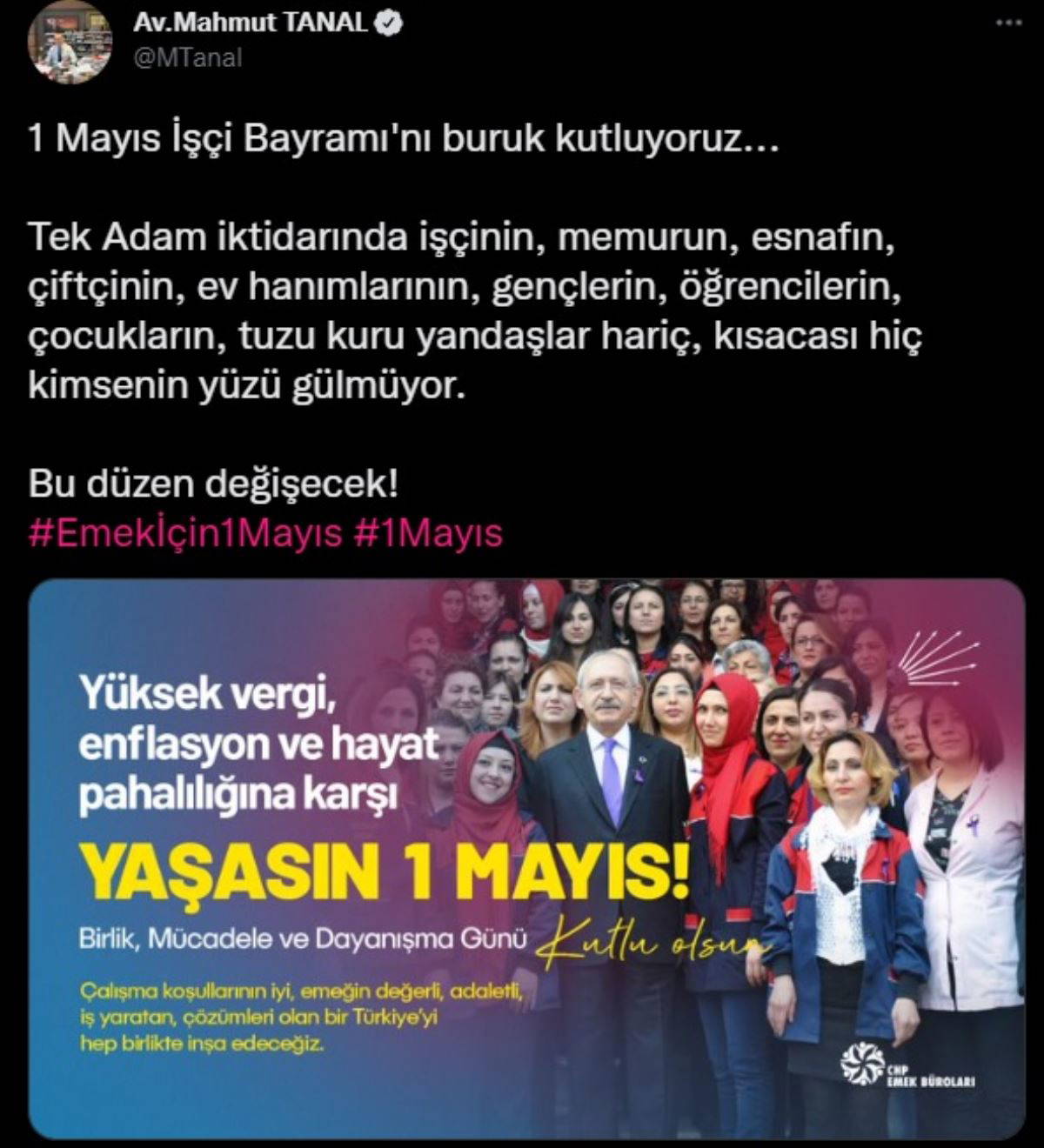Siyasilerden 1 Mayıs mesajları: 'Bu düzen değişecek...'