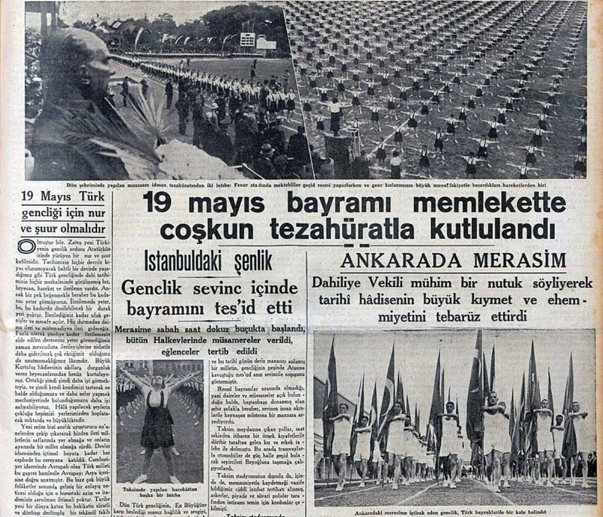 19 Mayıs Atatürk'ü Anma, Gençlik ve Spor Bayramı tarih boyu gazete manşetlerinde nasıl kutlandı?