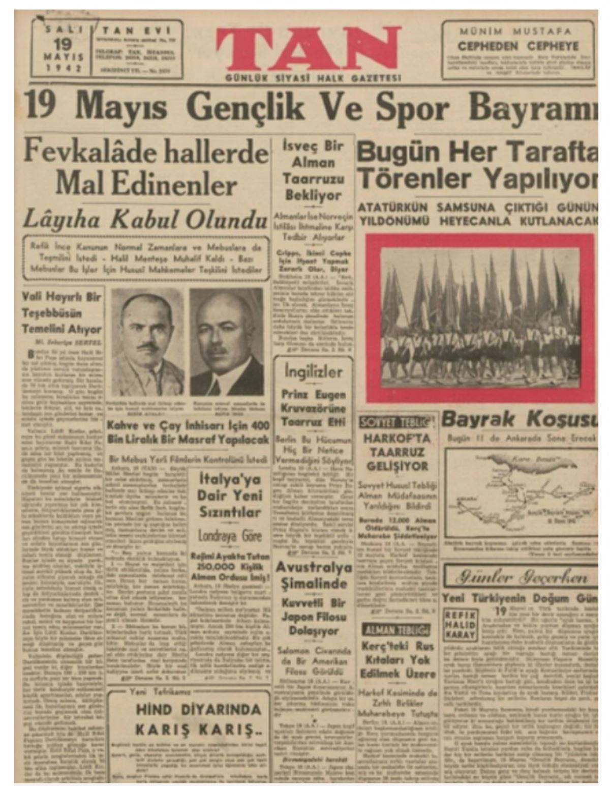 19 Mayıs Atatürk'ü Anma, Gençlik ve Spor Bayramı tarih boyu gazete manşetlerinde nasıl kutlandı?