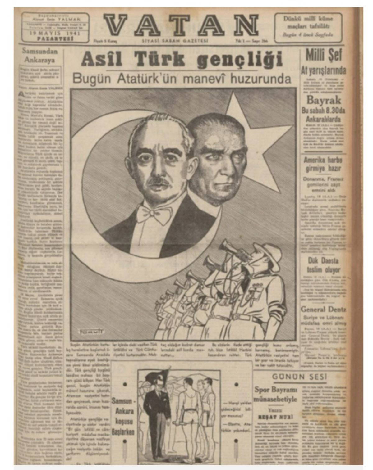 19 Mayıs Atatürk'ü Anma, Gençlik ve Spor Bayramı tarih boyu gazete manşetlerinde nasıl kutlandı?