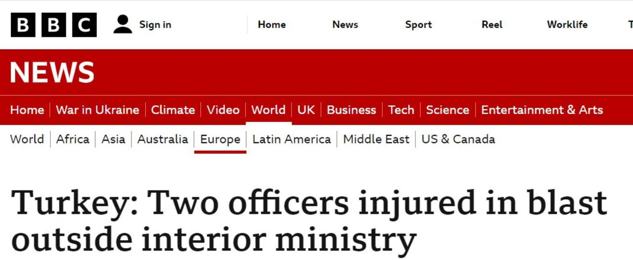 Terör saldırısı dünya basınında