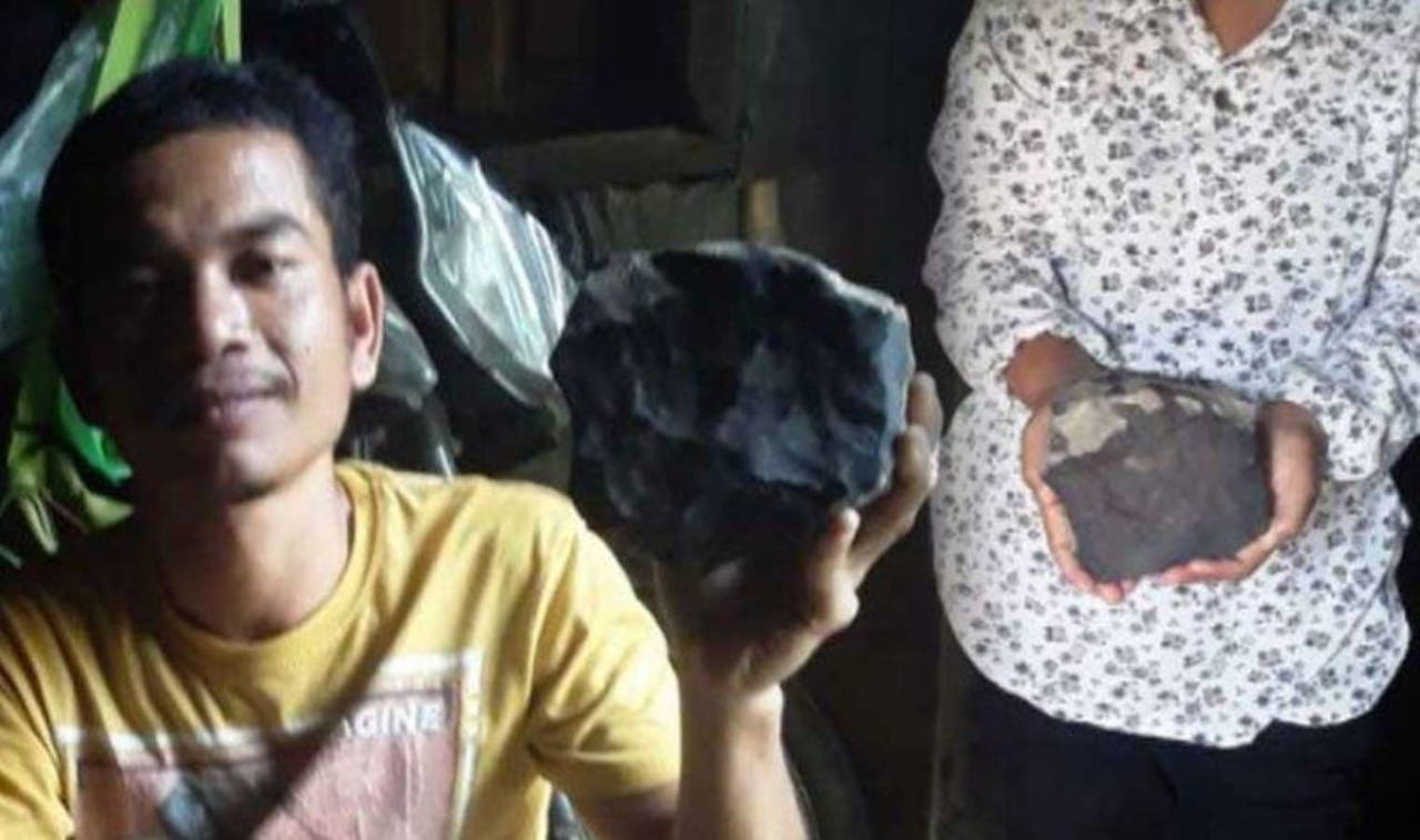 Bahçesine düşen meteorun değeri 47,6 milyon TL!