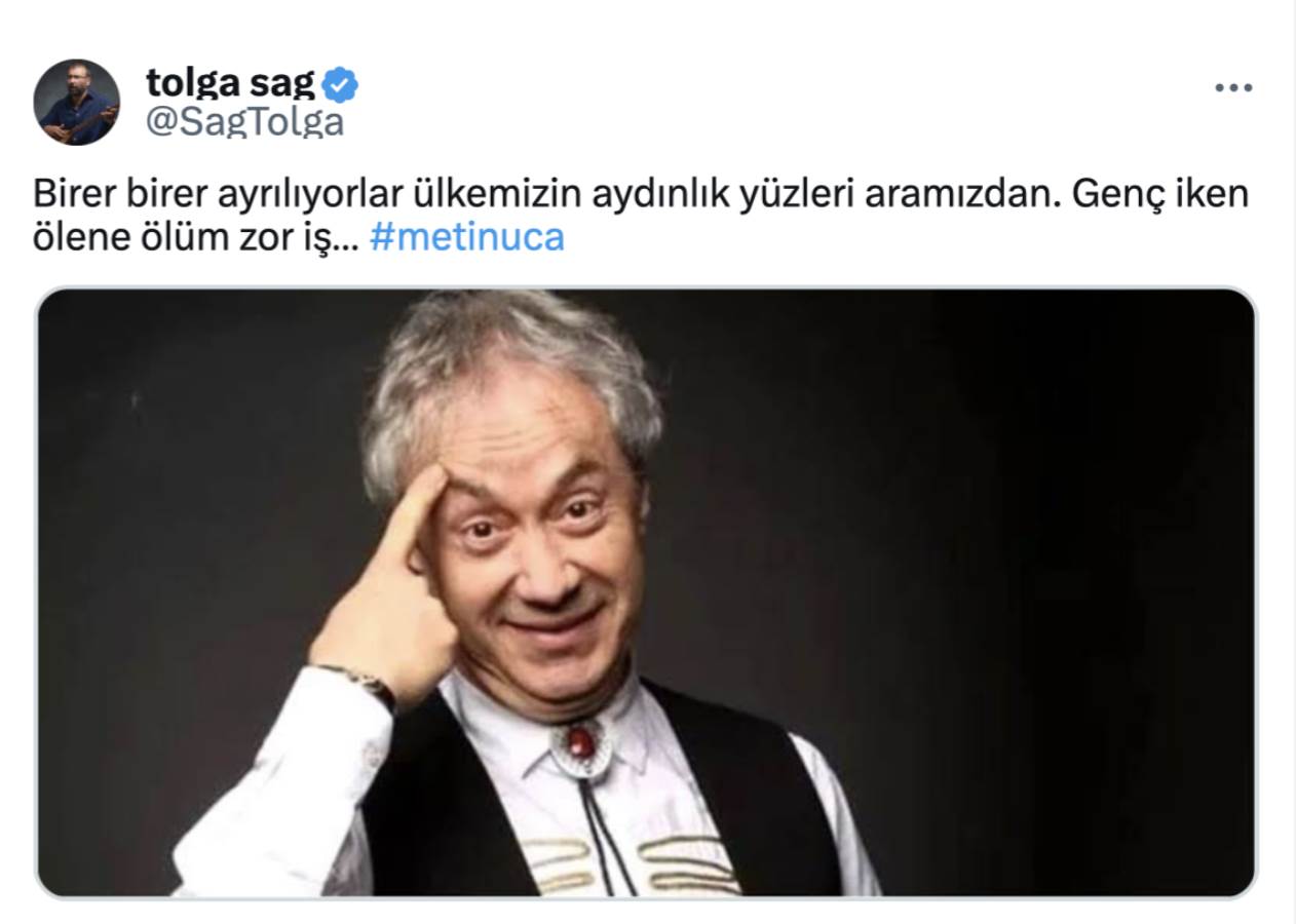 Ünlülerden Metin Uca için taziye mesajları: 'İnanamıyorum...'