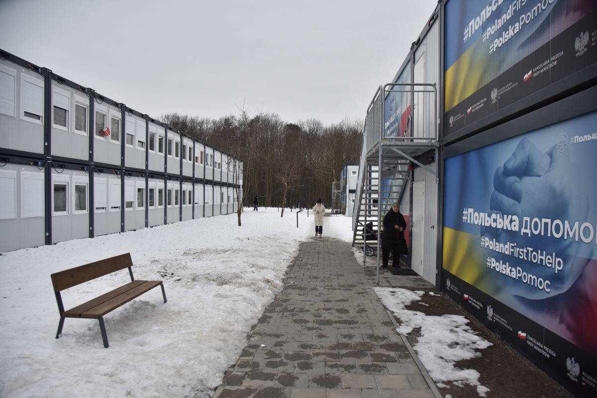 Lviv’de ülkenin en büyük modüler kasabası oluşturuldu