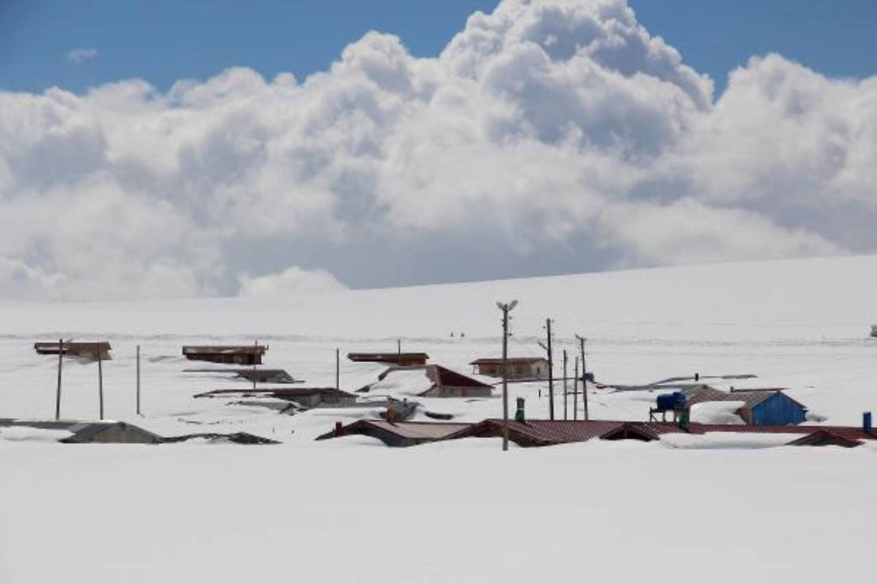 Ardahan'da evler kar altında kaldı