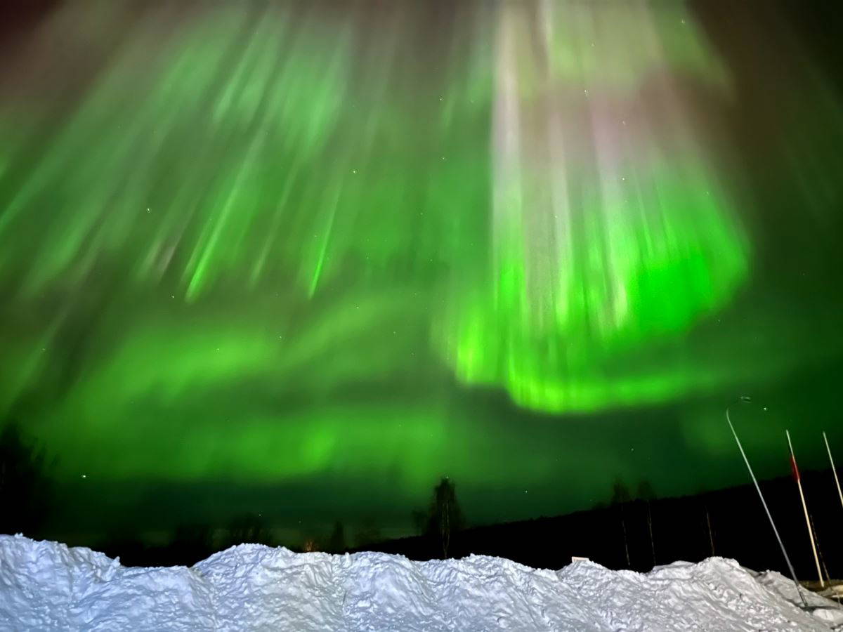'Kuzey Kutup Işıkları' göz kamaştırdı