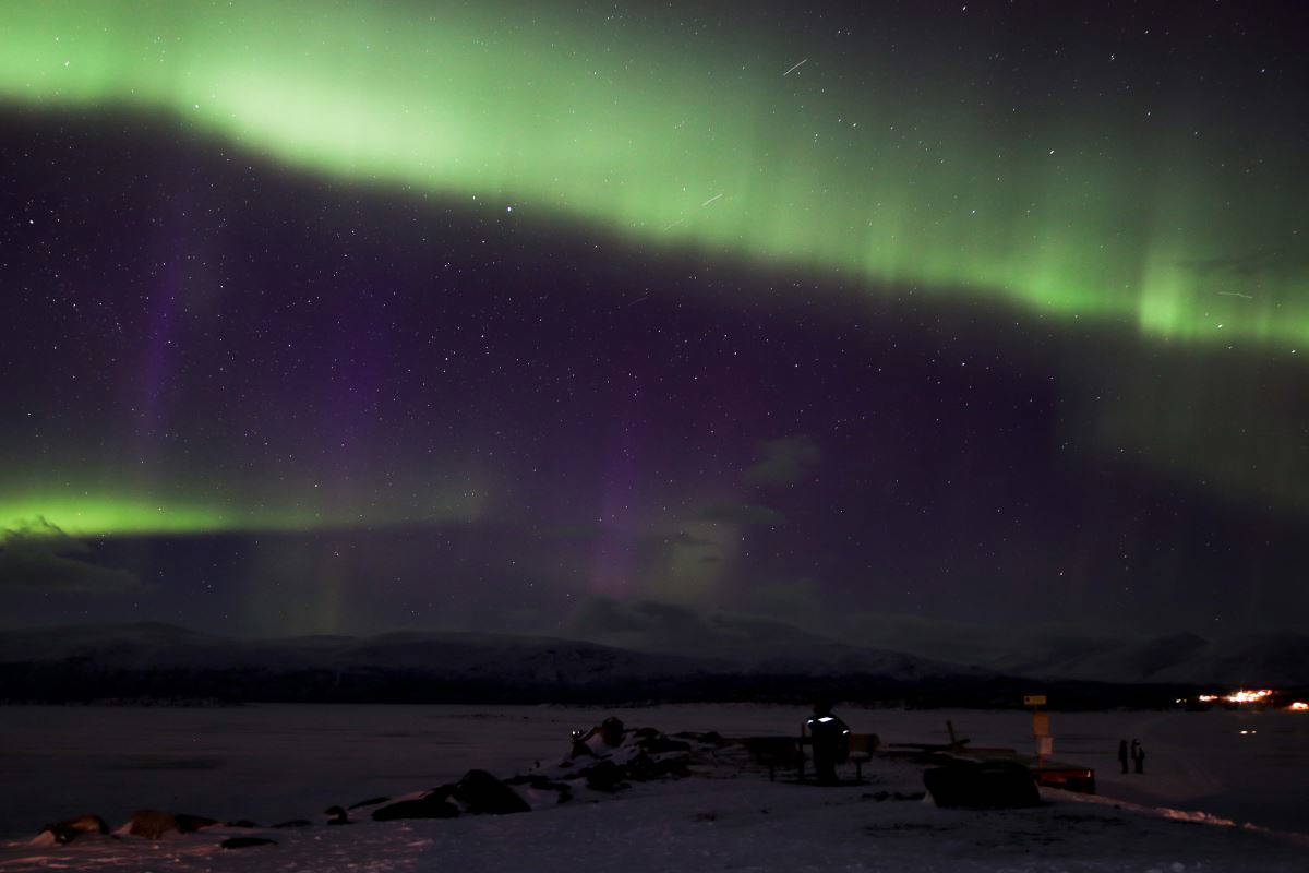 'Kuzey Kutup Işıkları' göz kamaştırdı