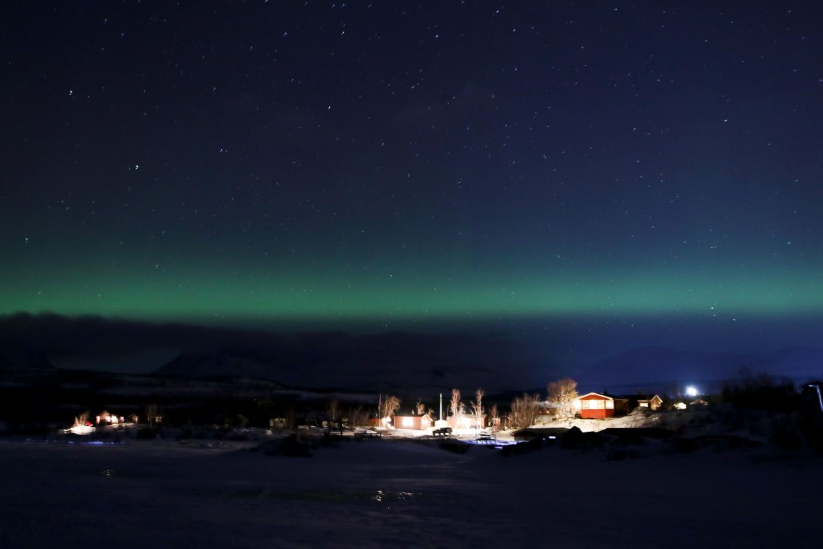 'Kuzey Kutup Işıkları' göz kamaştırdı