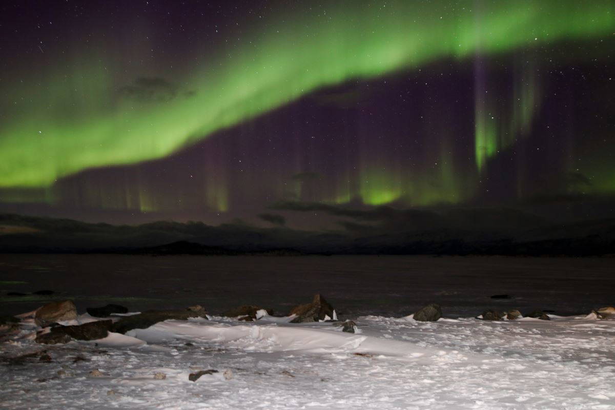 'Kuzey Kutup Işıkları' göz kamaştırdı