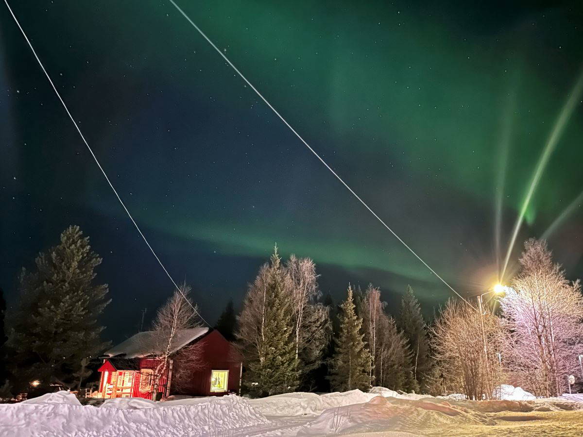'Kuzey Kutup Işıkları' göz kamaştırdı
