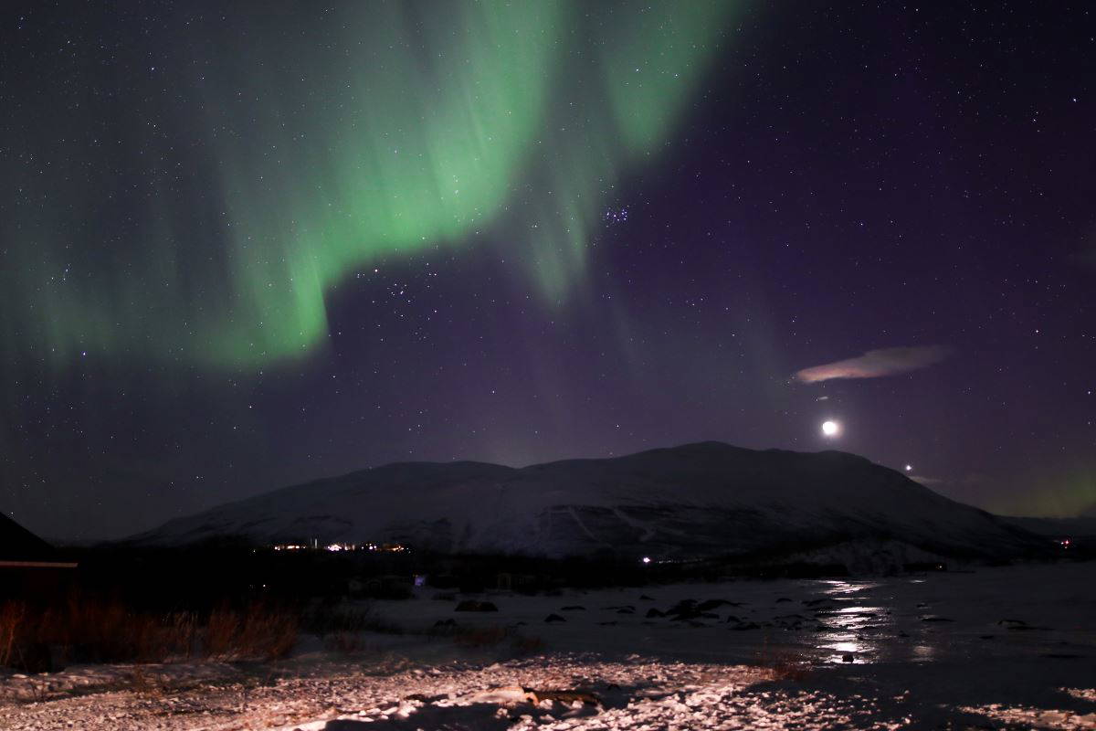 'Kuzey Kutup Işıkları' göz kamaştırdı
