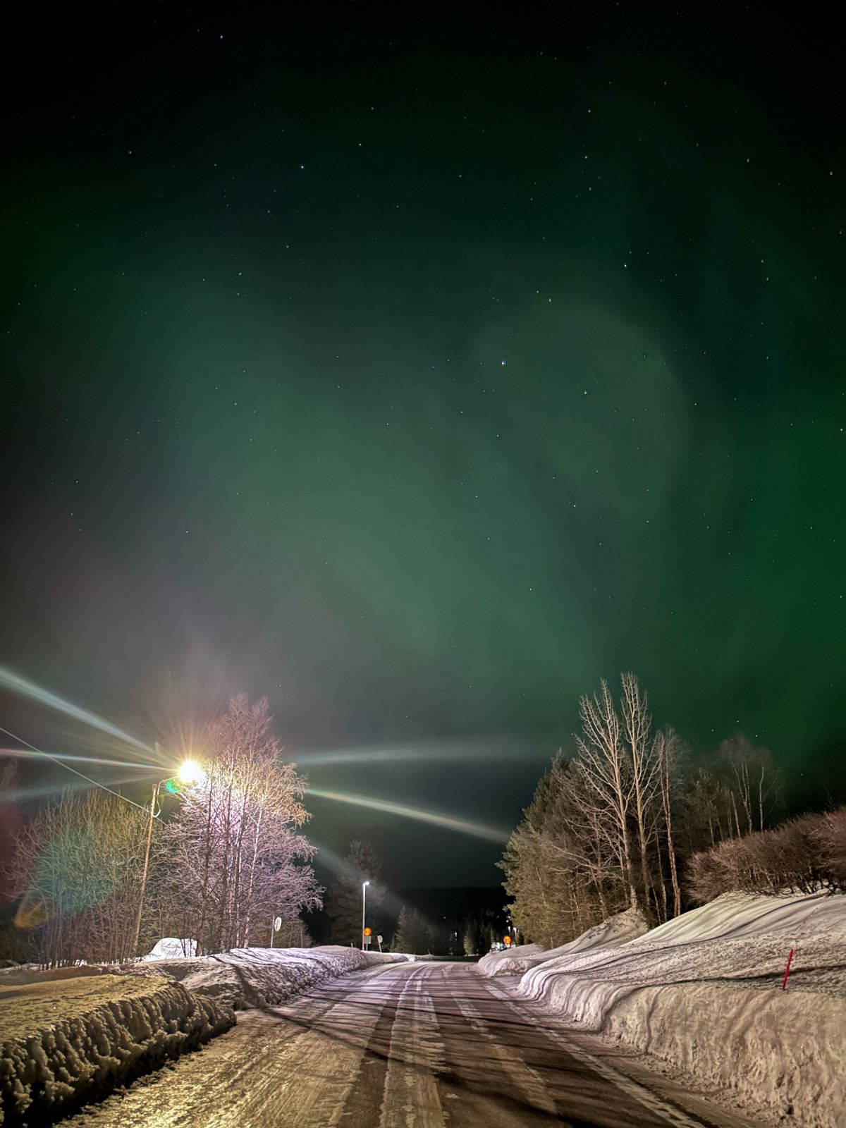 'Kuzey Kutup Işıkları' göz kamaştırdı