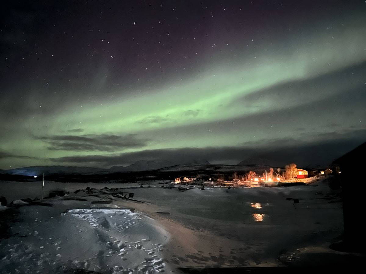 'Kuzey Kutup Işıkları' göz kamaştırdı