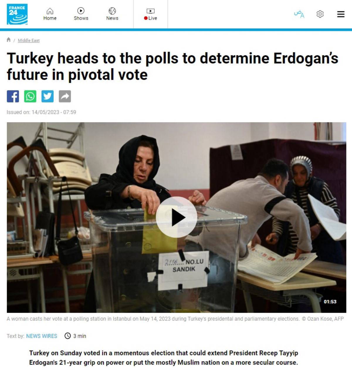 Dünyanın gözü seçimde!