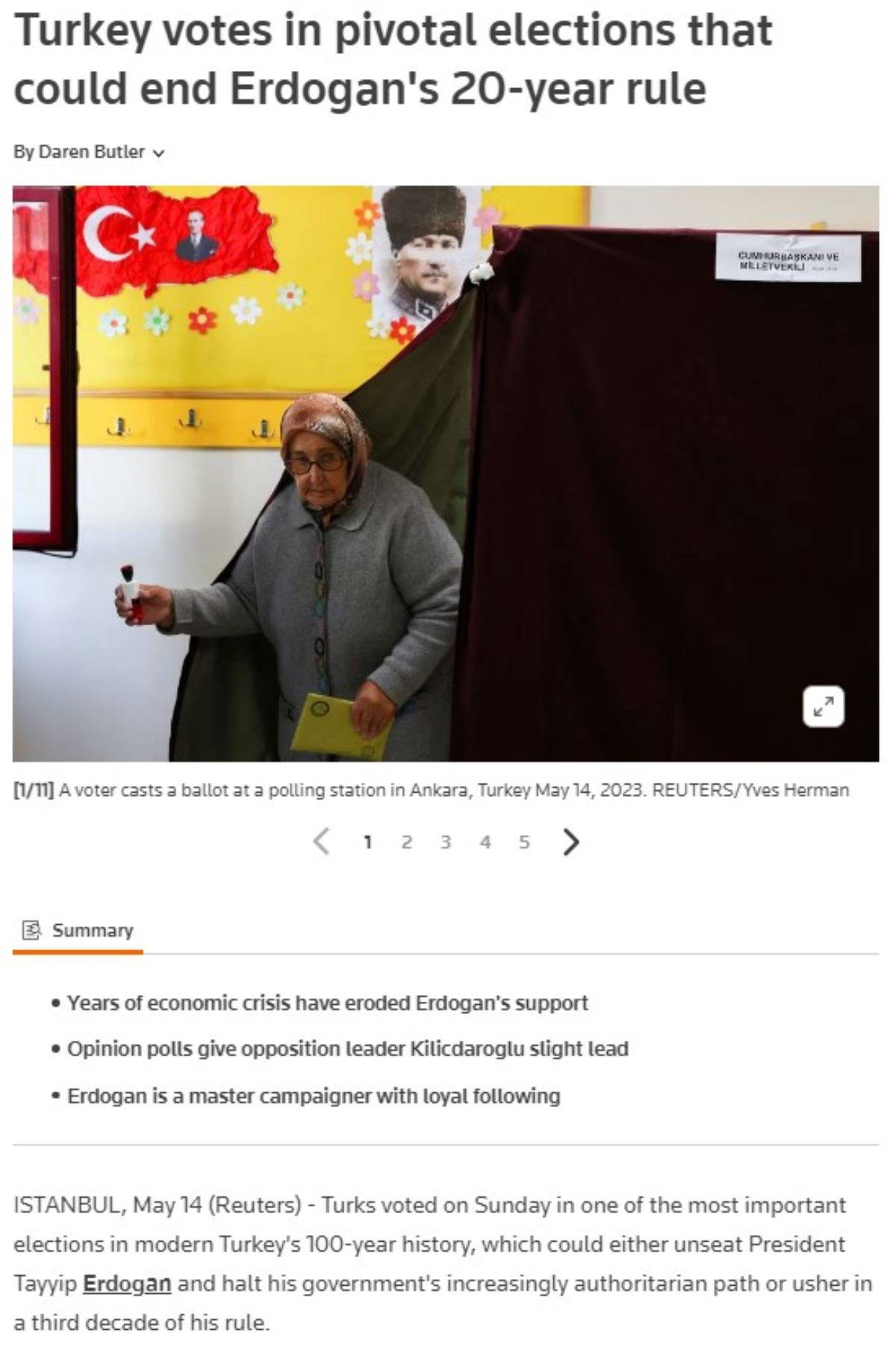 Dünyanın gözü seçimde!