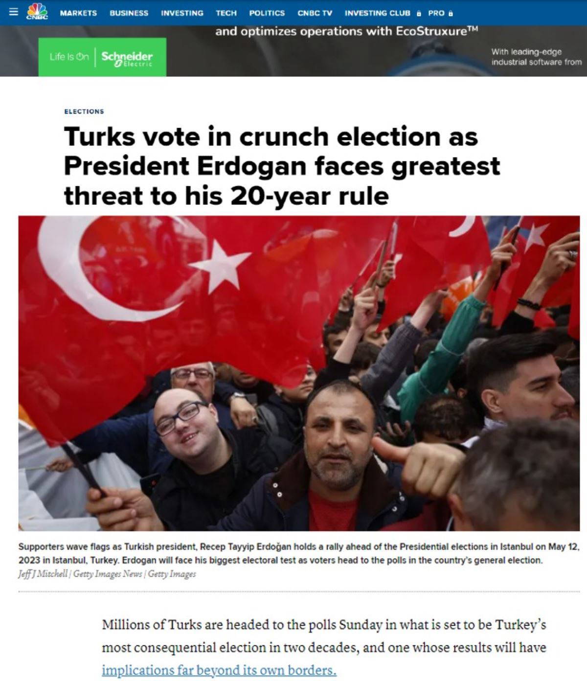 Dünyanın gözü seçimde!