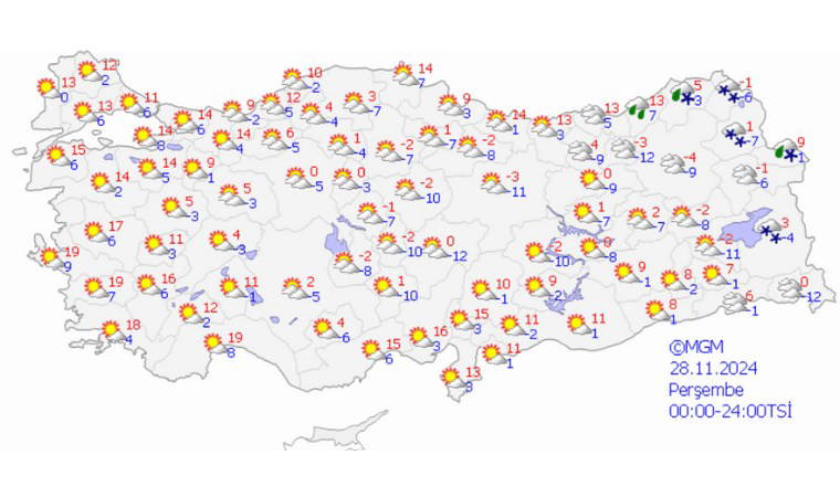 Meteoroloji paylaştı: Kar yağışı bekleniyor! 5 günlük hava durumu...