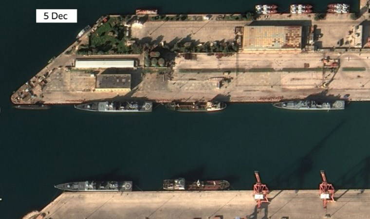 Rus gemileri Suriye'den ayrıldı mı? Uydu görüntüleri yayınlandı...