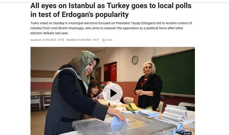 Asya'dan Avrupa'ya dış basında çarpıcı 'yerel seçim' manşetleri