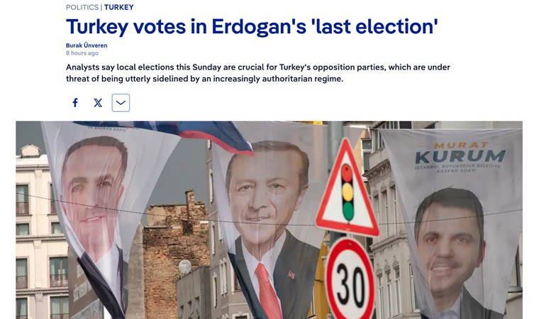 Asya'dan Avrupa'ya dış basında çarpıcı 'yerel seçim' manşetleri