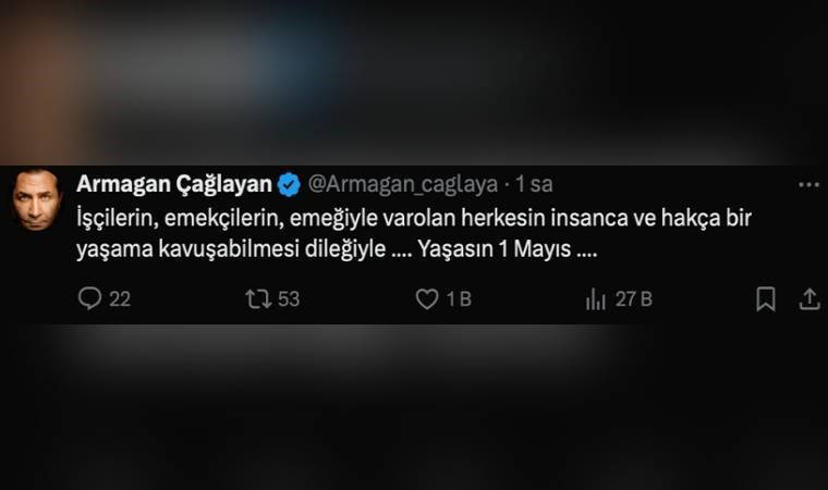 Sanatçılardan 1 Mayıs mesajları: 'Saraçhane geçilmez'