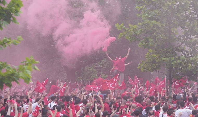 A Milli Takım'a büyük destek: Dortmund sokakları kırmızı-beyaz (18 Haziran 2024)