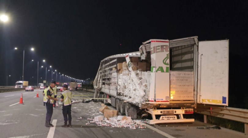 Kuzey Marmara Otoyolu'nda feci kaza: 1 ölü