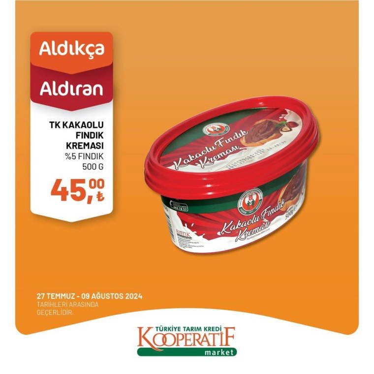 Tarım Kredi Kooperatif Market 29 Temmuz-9 Ağustos 2024 aktüel indirimleri başladı! Bu hafta hangi ürünler indirimde?