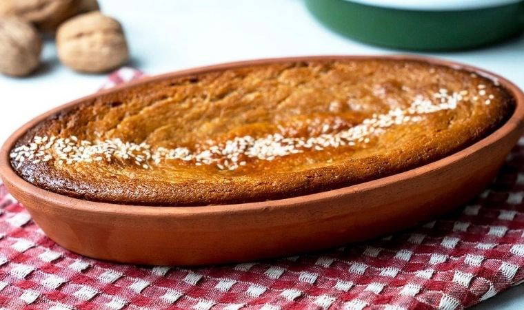 Balığın üstüne tüketebileceğiniz enfes lezzet: Fırında helva tarifi...