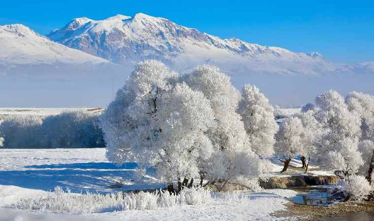 Ovacık’ta seyirlik kış manzaraları