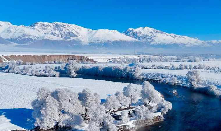Ovacık’ta seyirlik kış manzaraları