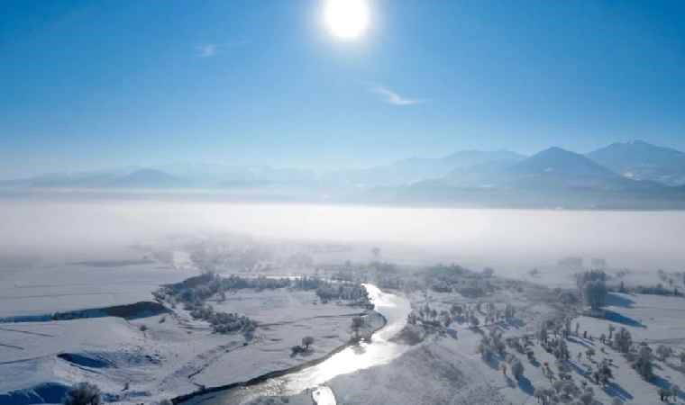 Ovacık’ta seyirlik kış manzaraları