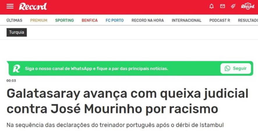 Galatasaray suç duyurusunda bulunacak: Jose Mourinho'nun sözleri dünya basınında!