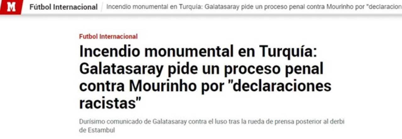 Galatasaray suç duyurusunda bulunacak: Jose Mourinho'nun sözleri dünya basınında!