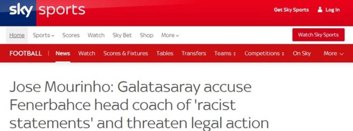 Galatasaray suç duyurusunda bulunacak: Jose Mourinho'nun sözleri dünya basınında!