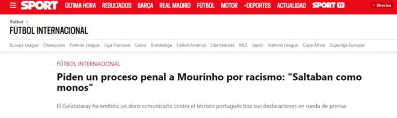 Galatasaray suç duyurusunda bulunacak: Jose Mourinho'nun sözleri dünya basınında!