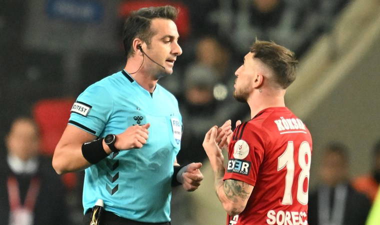 Eski hakemler Gaziantep FK - Galatasaray maçını değerlendirdi: '4 kırmızı kartı atladı'