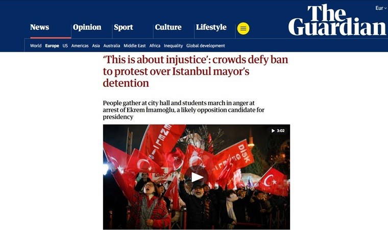 Dünya Türkiye'deki protestoları böyle gördü: 'Yasağa meydan okuyorlar...'