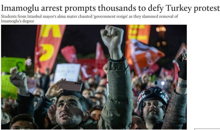 Dünya Türkiye'deki protestoları böyle gördü: 'Yasağa meydan okuyorlar...'