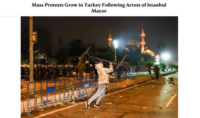 Dünya Türkiye'deki protestoları böyle gördü: 'Yasağa meydan okuyorlar...'